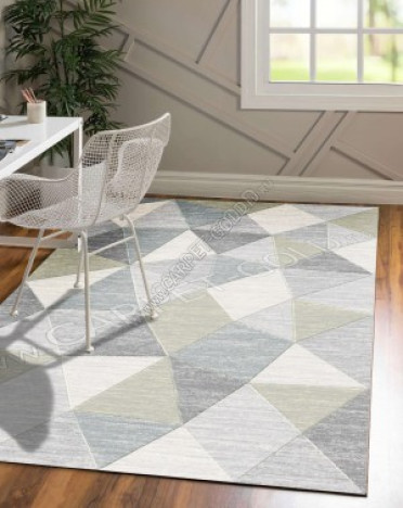 Ковер бельгийский 637526747 Argentum Platinum (PP Heatset Высокоплотный, серый)