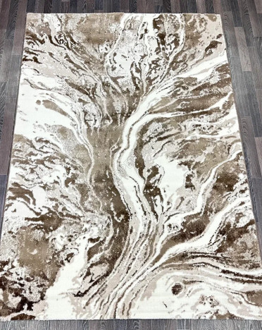 Ковер турецкий V136A Bojnord (PP Heatset Высокоплотный, бежевый, коричневый)