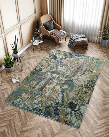 Ковер турецкий V810A CORSICA (Фризе, зеленый)