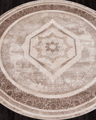 Ковер турецкий 04037A ARMINA (PP Heatset Высокоплотный, коричневый)