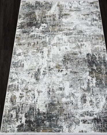 Ковер турецкий C269AJ LORENZO (Полиэстер хит-сет, серый, голубой)