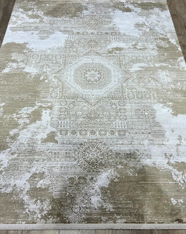 Ковер турецкий 7118E DIORA LONDON (Бамбуковый шелк, бежевый)