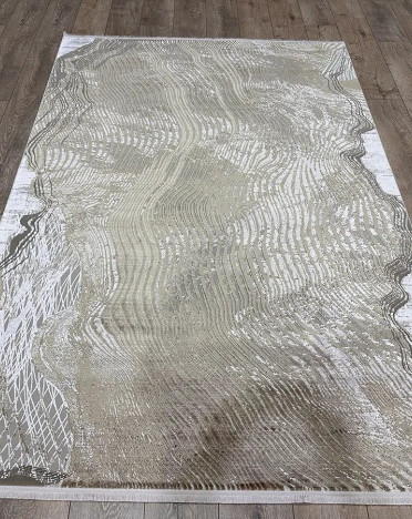 Ковер турецкий 4066A DIORA LONDON (Бамбуковый шелк, бежевый, серый)