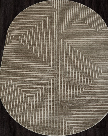 Ковер турецкий E256AL SIROCCO (PP Heatset Высокоплотный, бежевый)