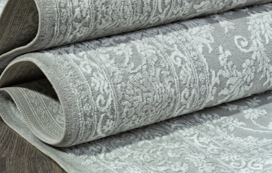 Ковер E365AP - GREY / WHITE - Прямоугольник - коллекция SIROCCO