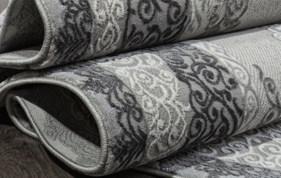 Ковер GL074G - GREY / GREY - Овал - коллекция NENSI