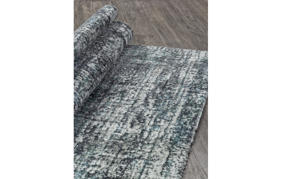 Ковер 02467H - BLUE / GREY - Прямоугольник - коллекция SAFARI