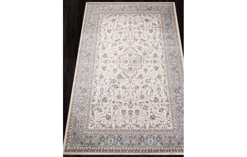 Ковер F014 - CREAM-L.BLUE - Прямоугольник - коллекция VALENCIA DELUXE