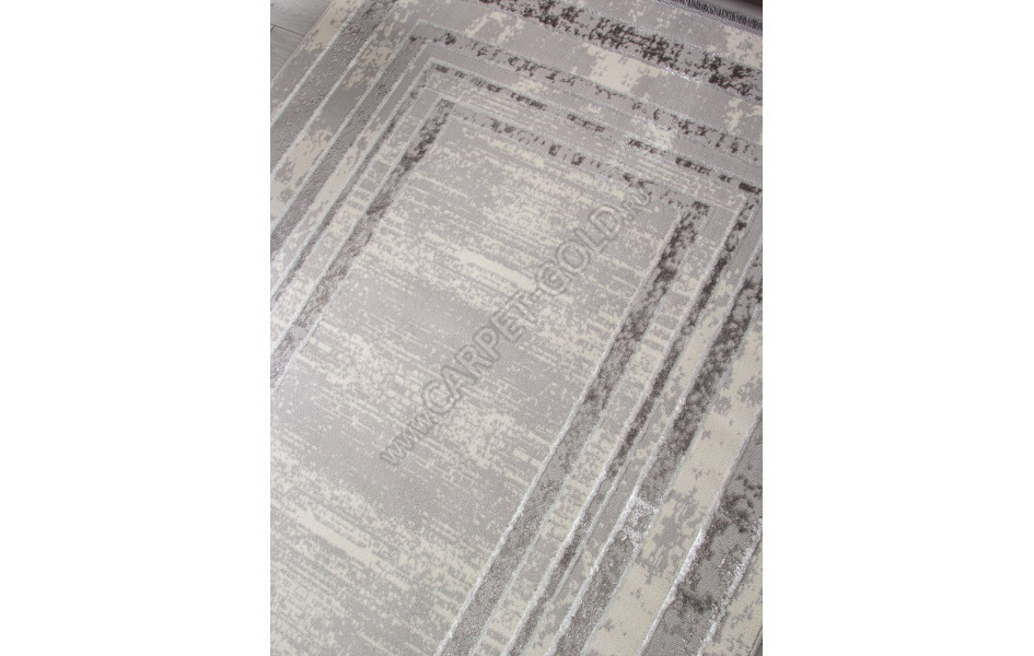 Ковер 1634G - GREY / GREY - Прямоугольник - коллекция LORA