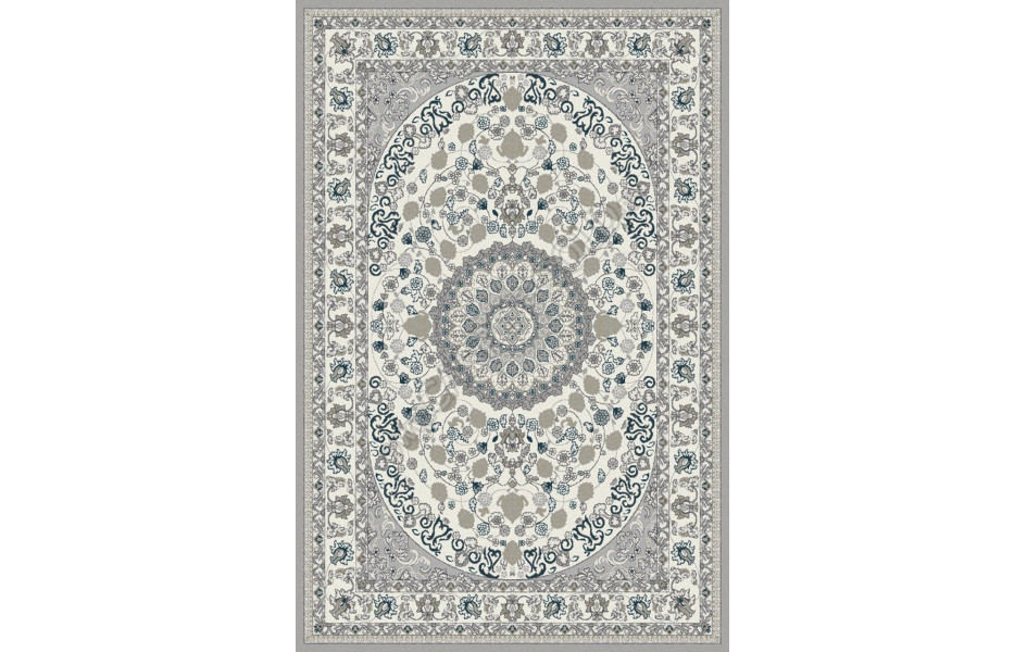 Ковер F611 - GRAY-BLUE - Прямоугольник - коллекция HALIF